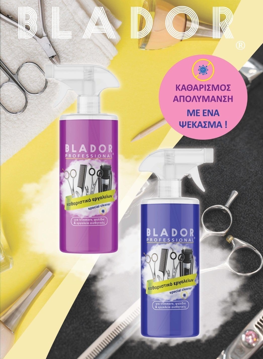 *-1 ΚΑΘΑΡΙΣΤΙΚΟ ΛΕΠΙΔΩΝ BLADOR SPRAY BLUE 400ml