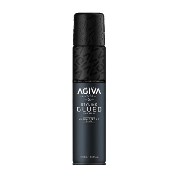 AGIVA HAIR STYLING SPRAY EXTRA STRONG BLACK - GLUED 400ml