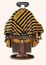 ΜΠΕΡΤΑ ΚΟΜΜΩΤΗΡΙΟΥ PRO STRIPE CAPE SATIN BM-S 2008 GOLD BARBER MOOD