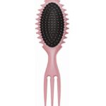 ΒΟΥΡΤΣΑ ΔΙΠΛΗ CURLY HAIR BRUSH STYLING PINK AM22420