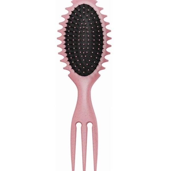 ΒΟΥΡΤΣΑ ΔΙΠΛΗ CURLY HAIR BRUSH STYLING PINK AM22420