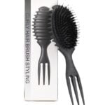 ΒΟΥΡΤΣΑ ΔΙΠΛΗ CURLY HAIR BRUSH STYLING BLACK AM22420