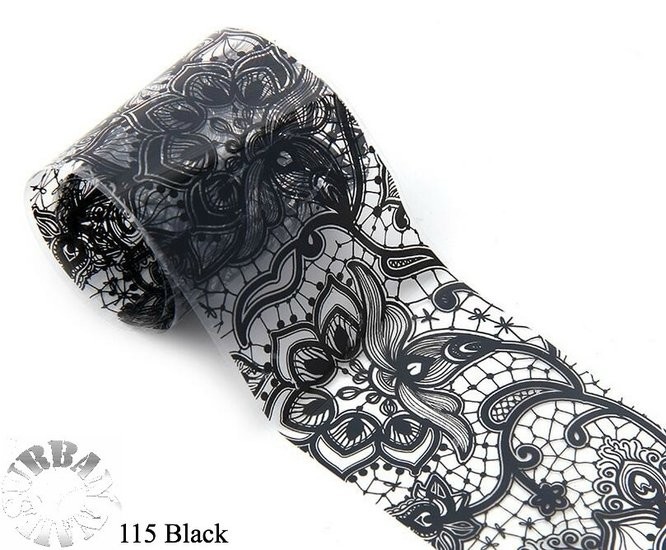 601432-1 U.N. FOIL 115 BLACK