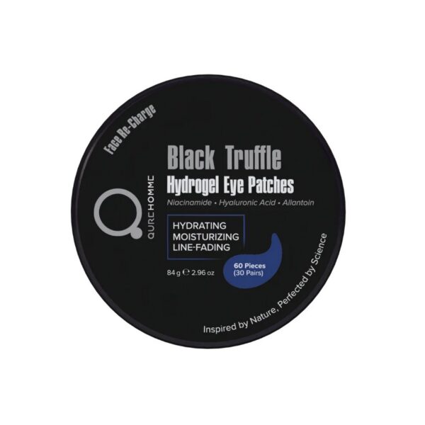 QURE HOMME FACE RE-CHARGE BLACK TRUFFLE EYA PATCES HYDROGEL 84gr 60τεμ