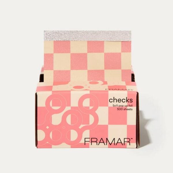 ΑΛΟΥΜΙΝΟΧΑΡΤΟ ΦΥΛΛΑ 5X11 BEIGE/PINK CHECKERED FRAMAR 500ΤΕΜ 13089