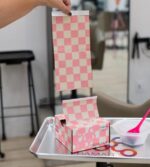 ΑΛΟΥΜΙΝΟΧΑΡΤΟ ΦΥΛΛΑ 5X11 BEIGE/PINK CHECKERED FRAMAR 500ΤΕΜ 13089