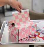 ΑΛΟΥΜΙΝΟΧΑΡΤΟ ΦΥΛΛΑ 5X11 BEIGE/PINK CHECKERED FRAMAR 500ΤΕΜ 13089