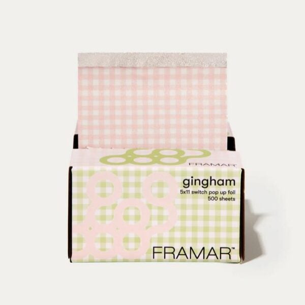 ΑΛΟΥΜΙΝΟΧΑΡΤΟ ΦΥΛΛΑ 5X11 GINGHAM SWITCH PINK/GREEN FRAMAR 500ΤΕΜ 13090