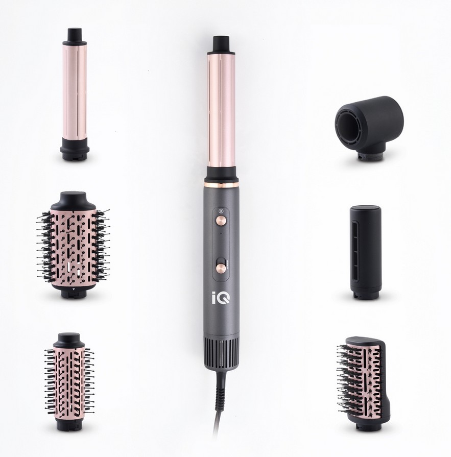 *-1 ΚΕΡΑΜΙΚΗ ΗΛΕΚΤΡΙΚΗ ΒΟΥΡΤΣΑ ΜΕ ΑΕΡΑ IQ AIRSTYLER 7 in 1 HD-1279 1300W