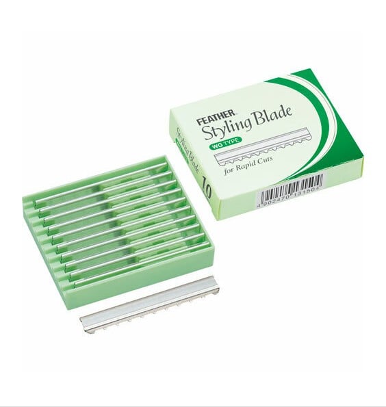 ΞΥΡΑΦΑΚΙΑ FEATHER WG TYPE GREEN BOX 10τεμ