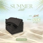 ΠΕΤΣΕΤΑ MICROFIBER BLACK 45x85cm 12τεμ