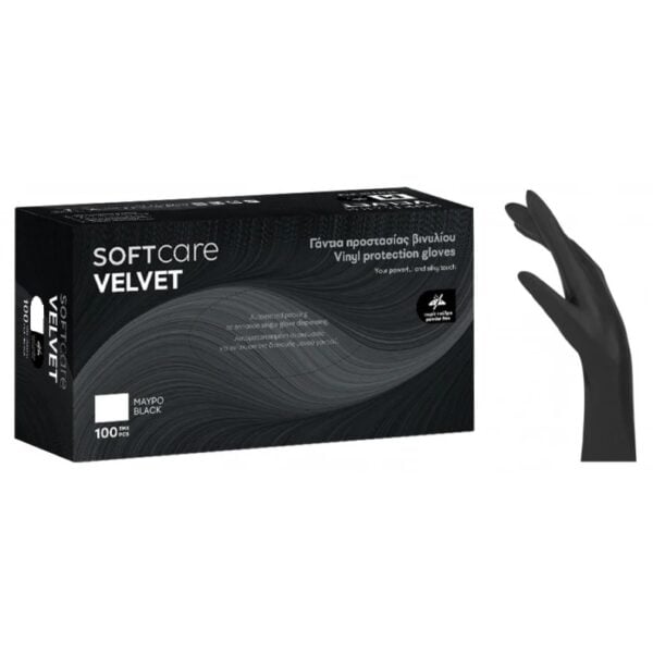 ΓΑΝΤΙΑ ΒΙΝΥΛΙΟΥ SOFT CARE VELVET ΧΩΡΙΣ ΠΟΥΔΡΑ LARGE(100 τεμ)
