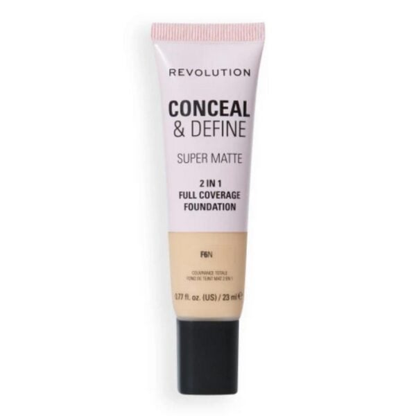 Makeup Revolution Conceal & Define Full Coverage Foundation F6 23ml