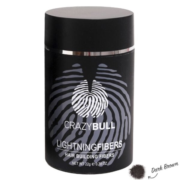 CRAZY BULL HAIR FIBERS DARK BROWN 22gr