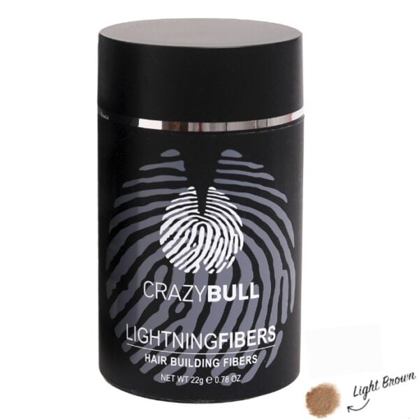 CRAZY BULL HAIR FIBERS LIGHT BROWN 22gr