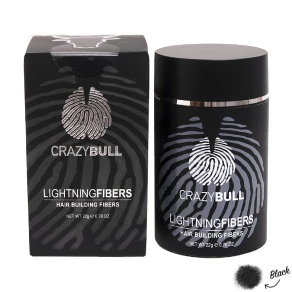 CRAZY BULL HAIR FIBERS BLACK 22gr