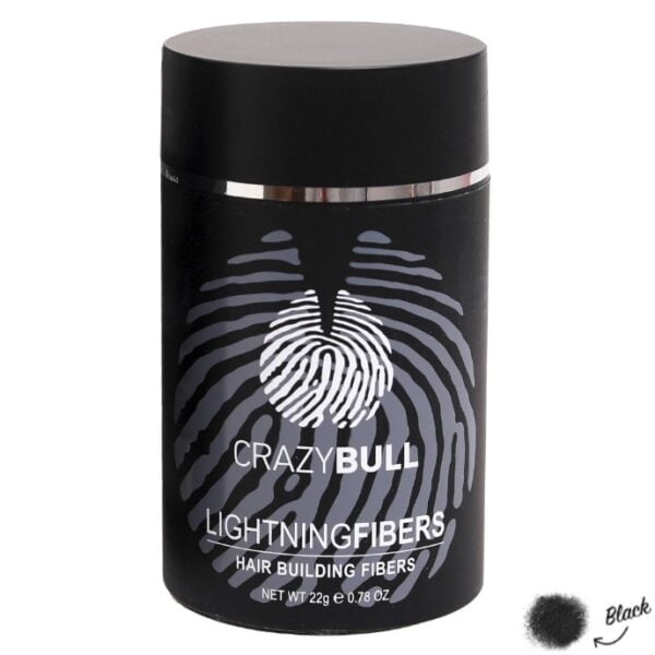 CRAZY BULL HAIR FIBERS BLACK 22gr