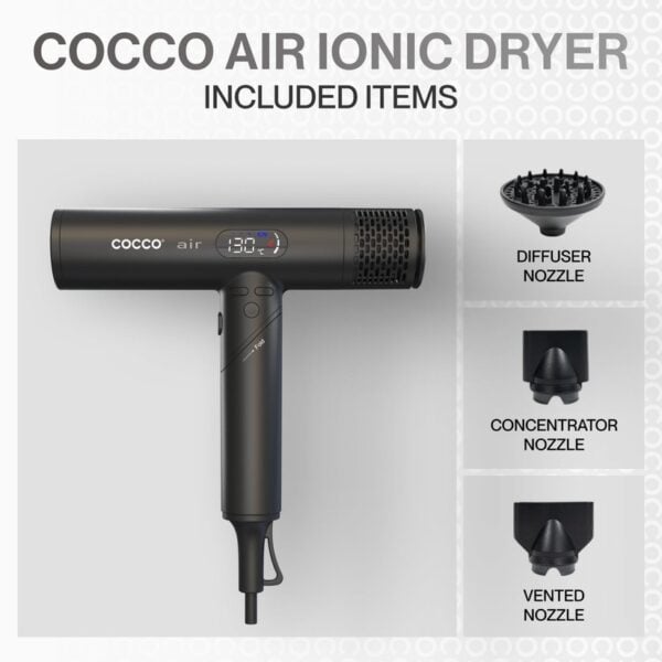 ΣΕΣΟΥΑΡ COCCO AIR IONIC DRYER BLACK